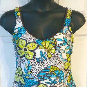 Ocean Dream Floral Tankini Top